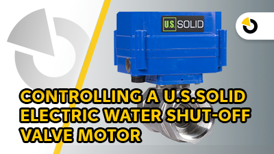 Controlling a u.s.solid electric water shut-off valve motor