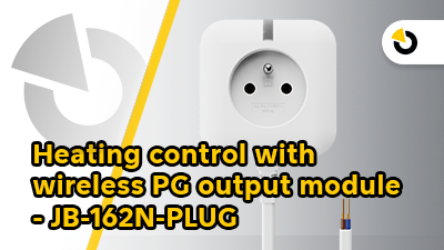 Heating control with wireless PG output module – JB-162N-PLUG