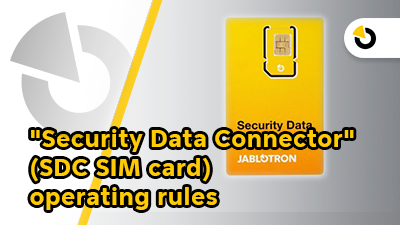 “Security Data Connector” (SDC SIM card) operating rules
